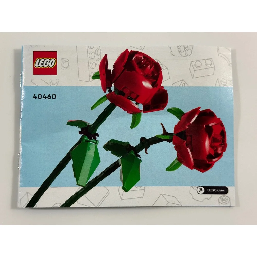 LEGO Roses Building Kit Kids One Size Red 40460 Botanical Collection 120 Pcs